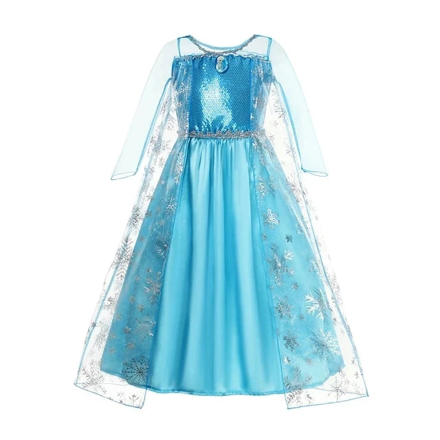 Enchanted Princess Gown With Cape For Celebratory Events