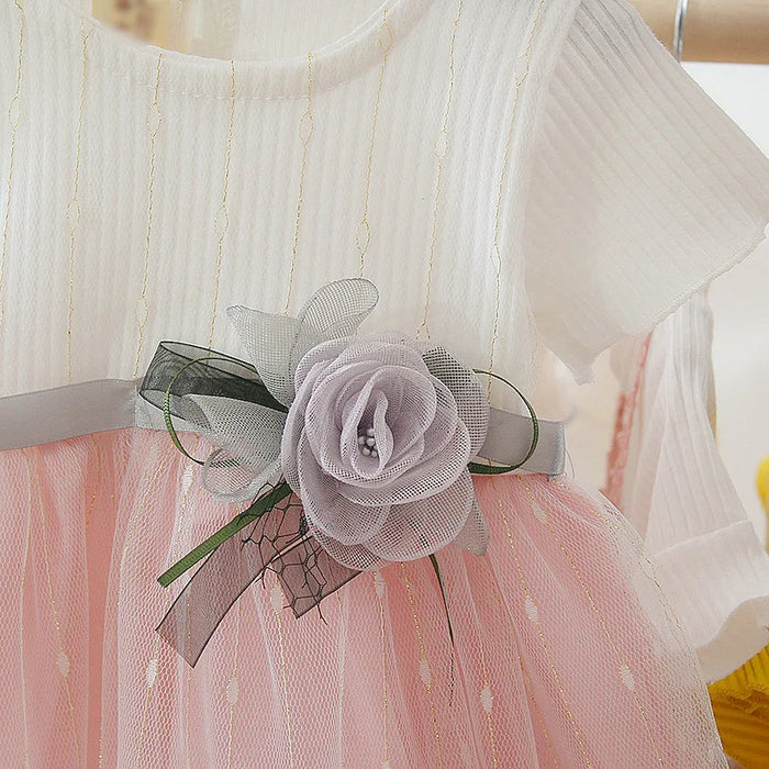 Floral Accent Tutu Dress