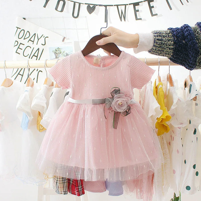 Floral Accent Tutu Dress