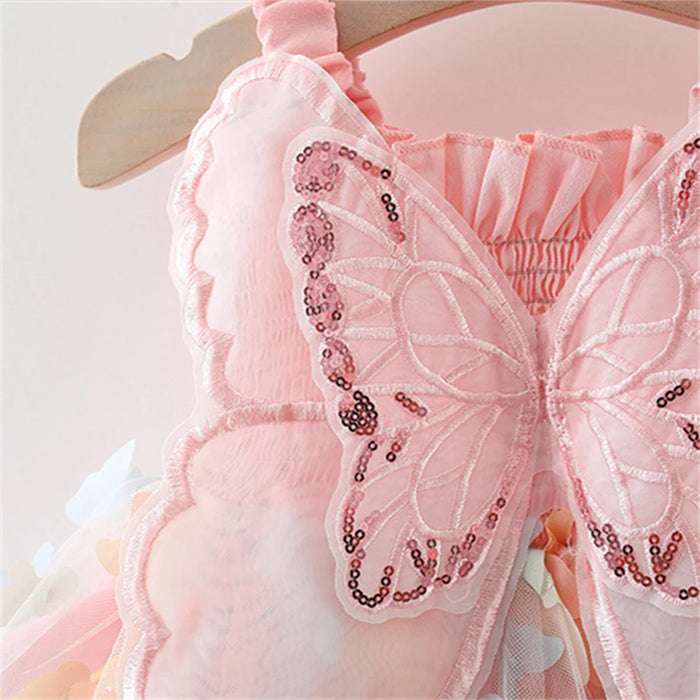 Fluttery Winged Fairy Princess Dress