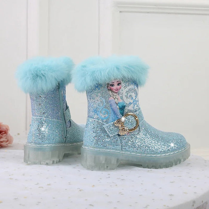 Frozen Elsa Princess Printed Boots