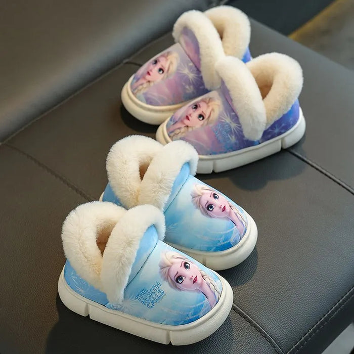 Frozen Princess Elsa Winter Slippers