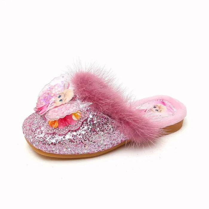 Frozen Princess Elsa Winter Warm Slippers