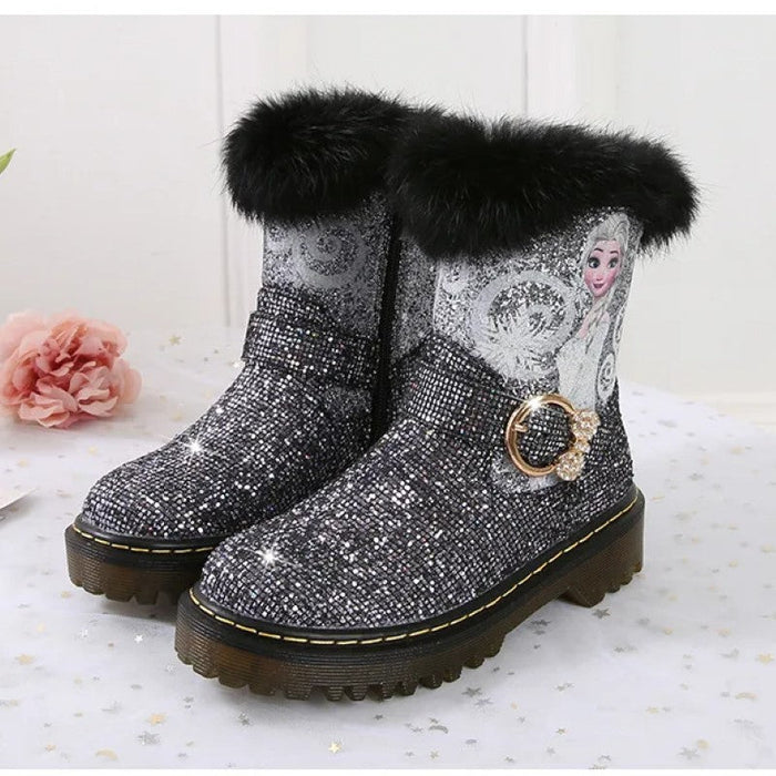 Frozen Elsa Princess Printed Boots