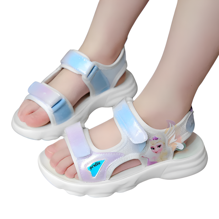 Frozen Elsa Soft Sole Peep Toe Sandals