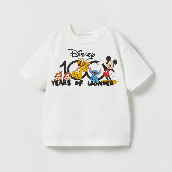 Fun Cartoon Print T Shirt For Kids