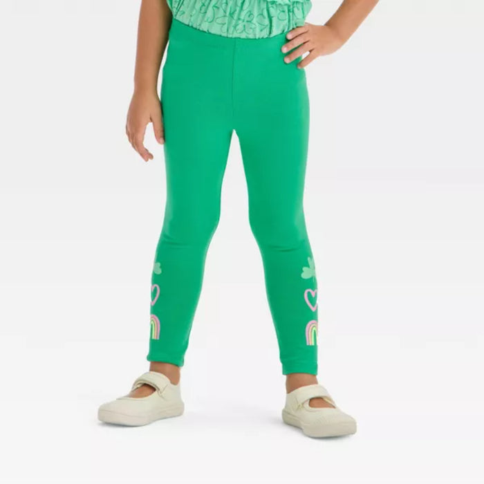 Shamrock Printed Top And Legging Set