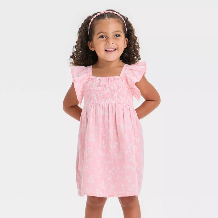 Sleeveless Ruffle Strap Smocked Dress