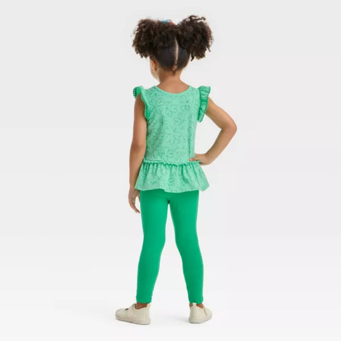 Shamrock Printed Top And Legging Set