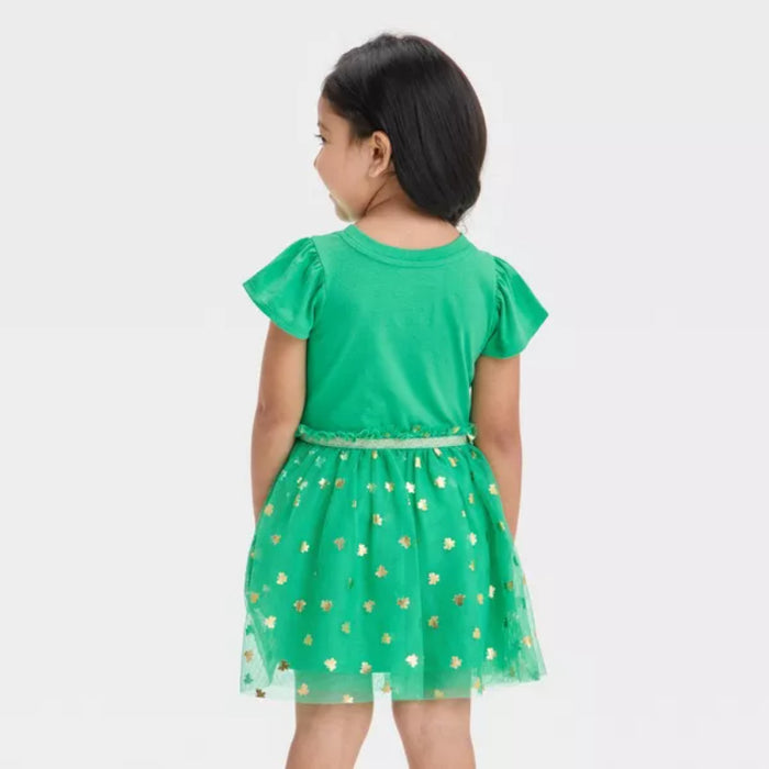 Shamrock Graphic Tulle Skirt Dress