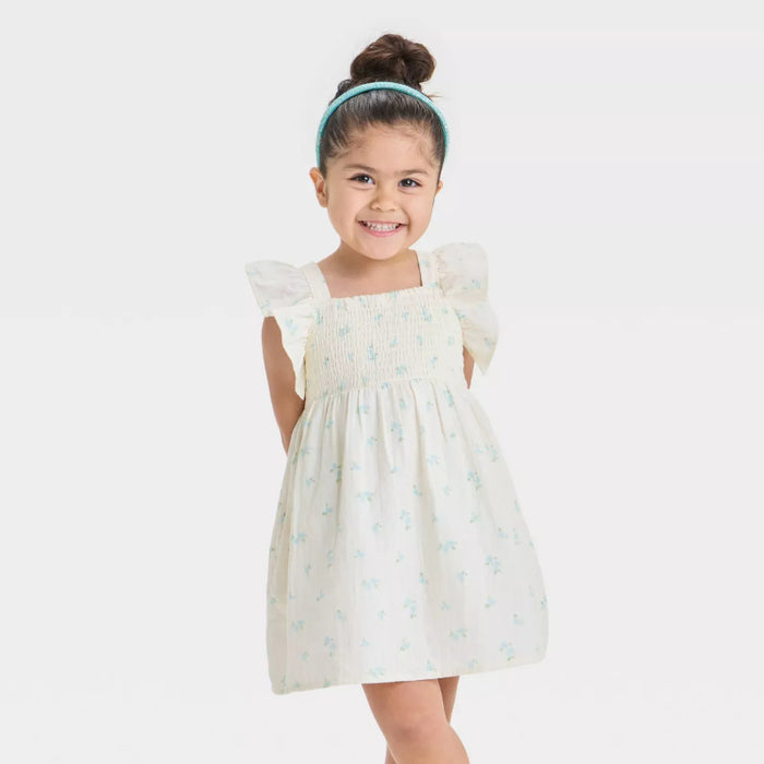 Sleeveless Ruffle Strap Smocked Dress