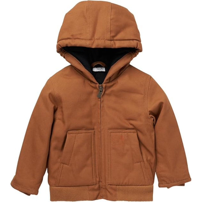 Insulated Canvas Hooded Jacket