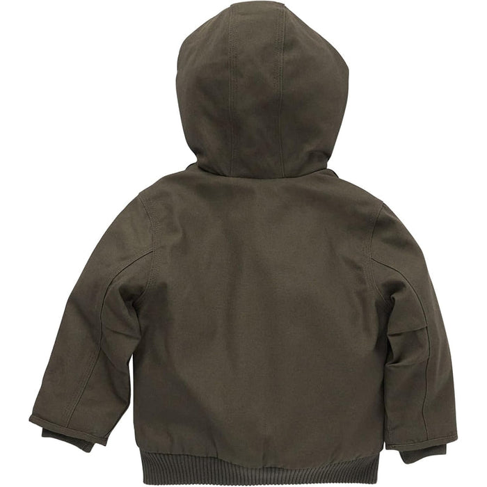 Insulated Canvas Hooded Jacket