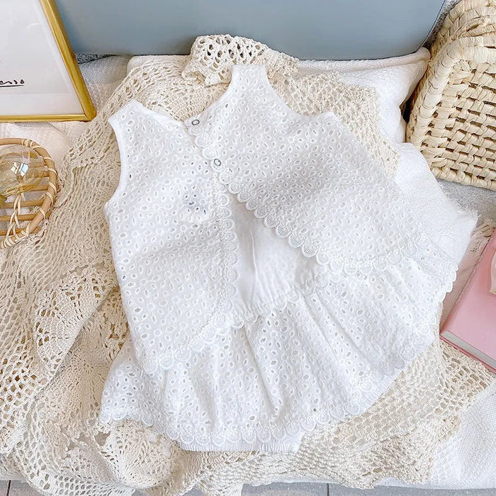 Lace Trimmed Sleeveless Top