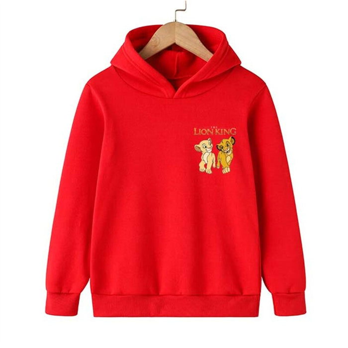 Lion King Print Patterned Casual Hoodie