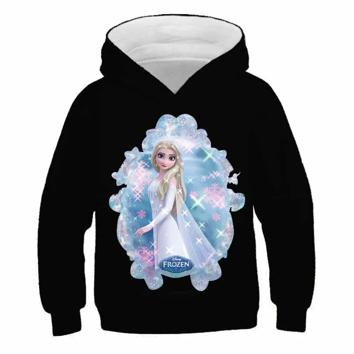 Long Sleeves Frozen Elsa Hoodies