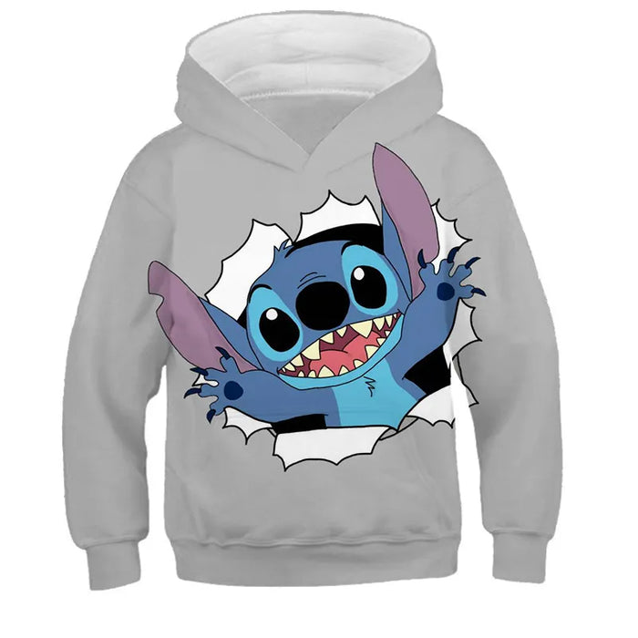 Loose Cartoon Casual Hooded Sweatshirt