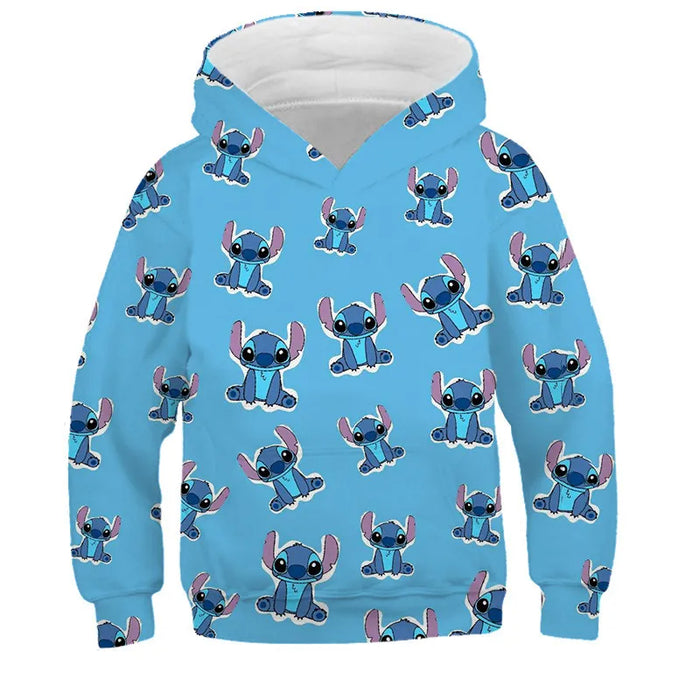 Loose Cartoon Casual Hooded Sweatshirt