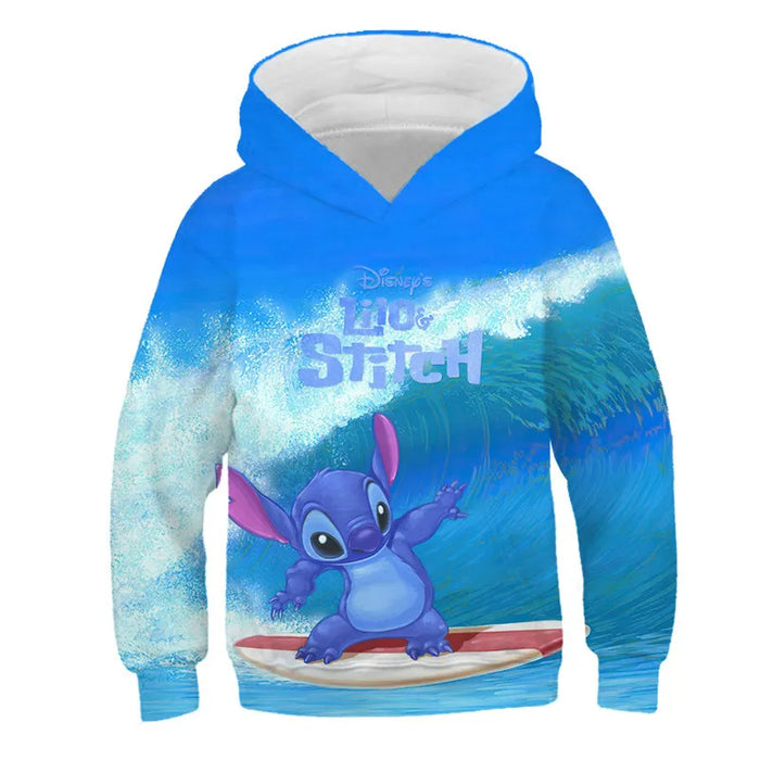 Loose Cartoon Casual Hooded Sweatshirt