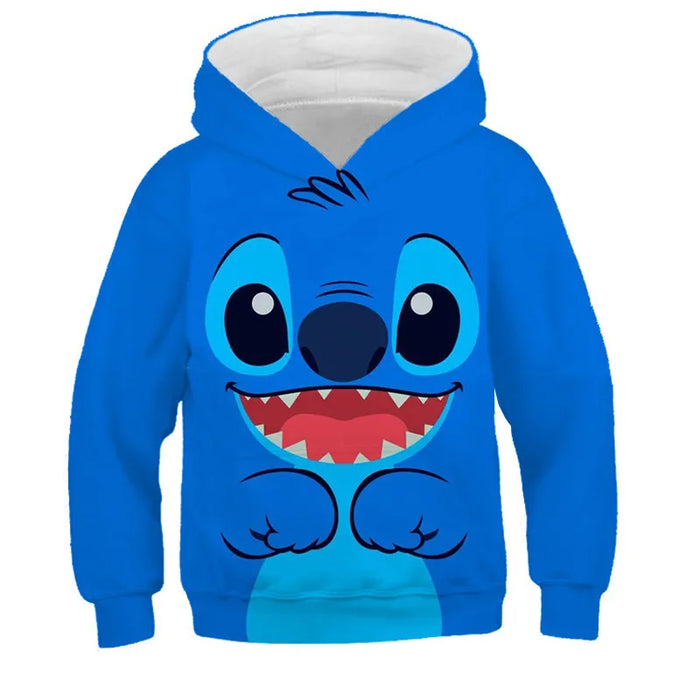 Loose Cartoon Casual Hooded Sweatshirt