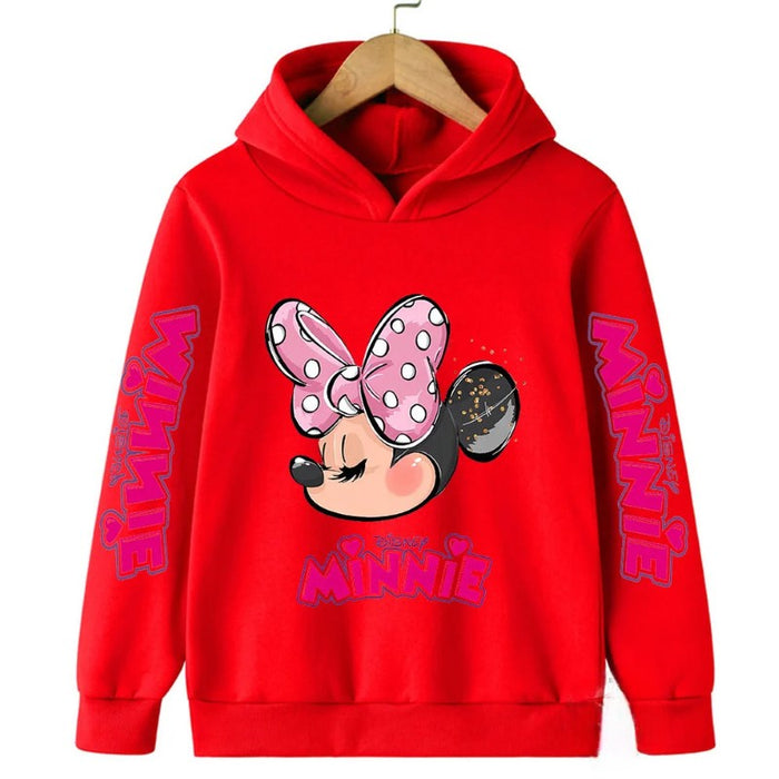 Mickey And Minnie Printed Hoodie