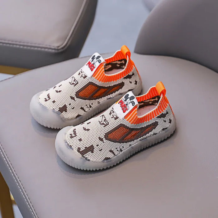 Mickey Cartoon Patterned Casual Shoes