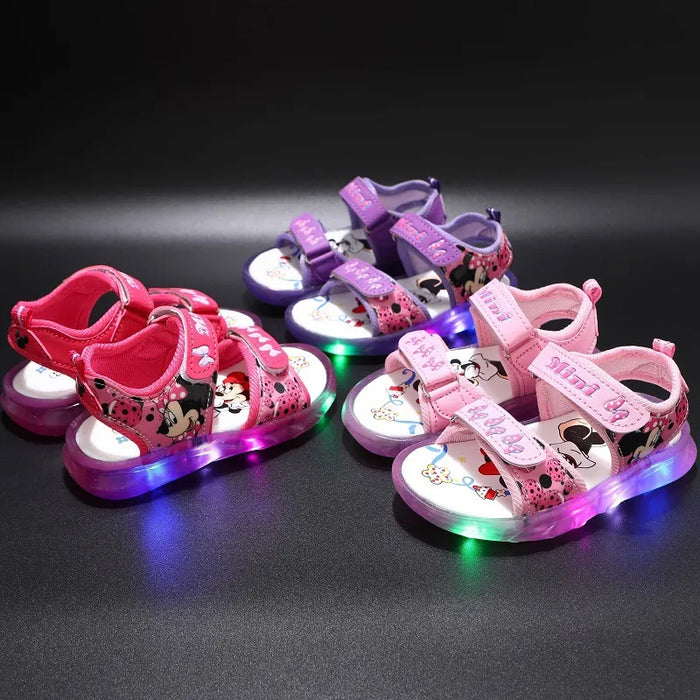 Mickey Minnie LED Light Casual Sandals