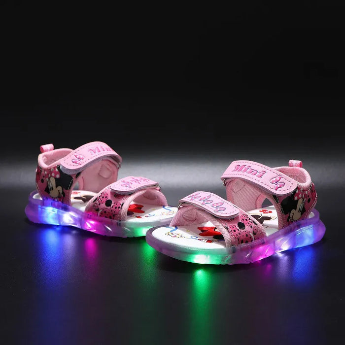 Mickey Minnie LED Light Casual Sandals