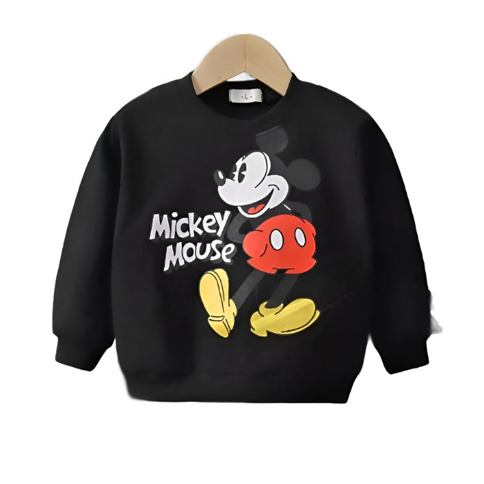 Mickey Mouse Cartoon Print Hoodie For Toddlers