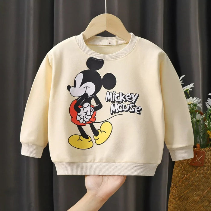 Mickey Mouse Cartoon Print Hoodie For Toddlers