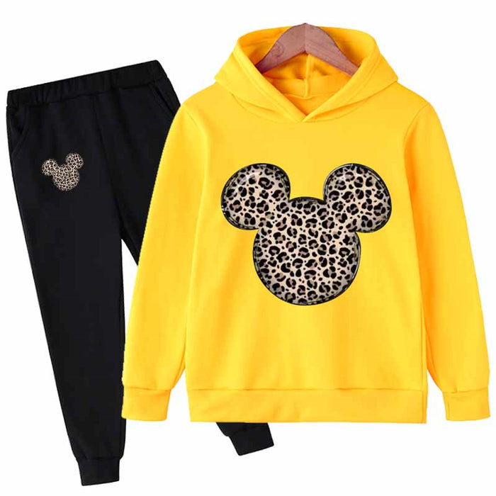 Mickey Mouse Casual Hoodies Set