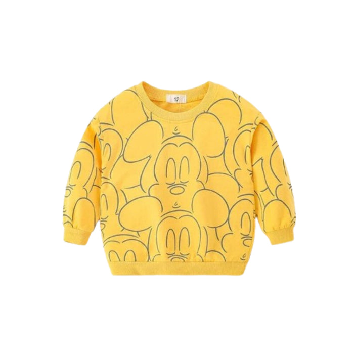 Mickey Print Sweatshirt For Toddlers