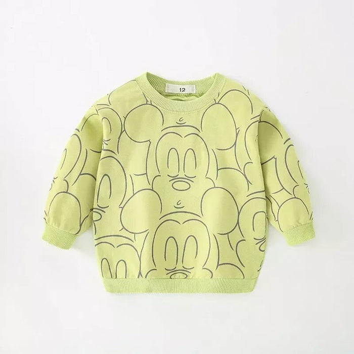 Mickey Print Sweatshirt For Toddlers