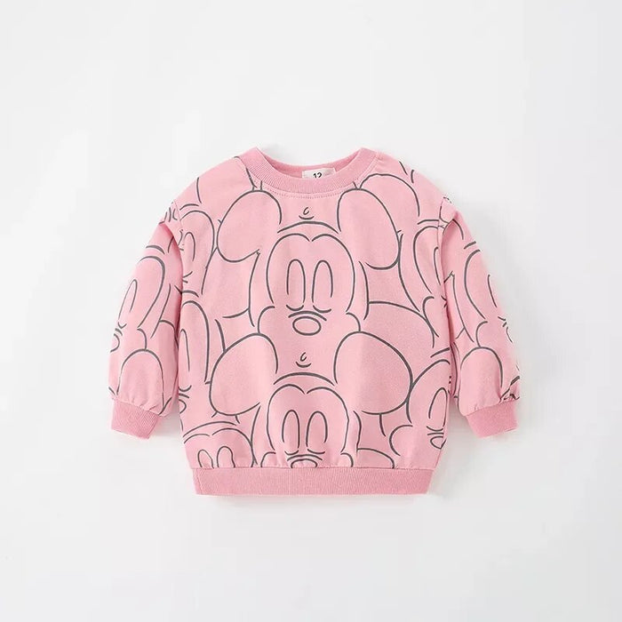 Mickey Print Sweatshirt For Toddlers