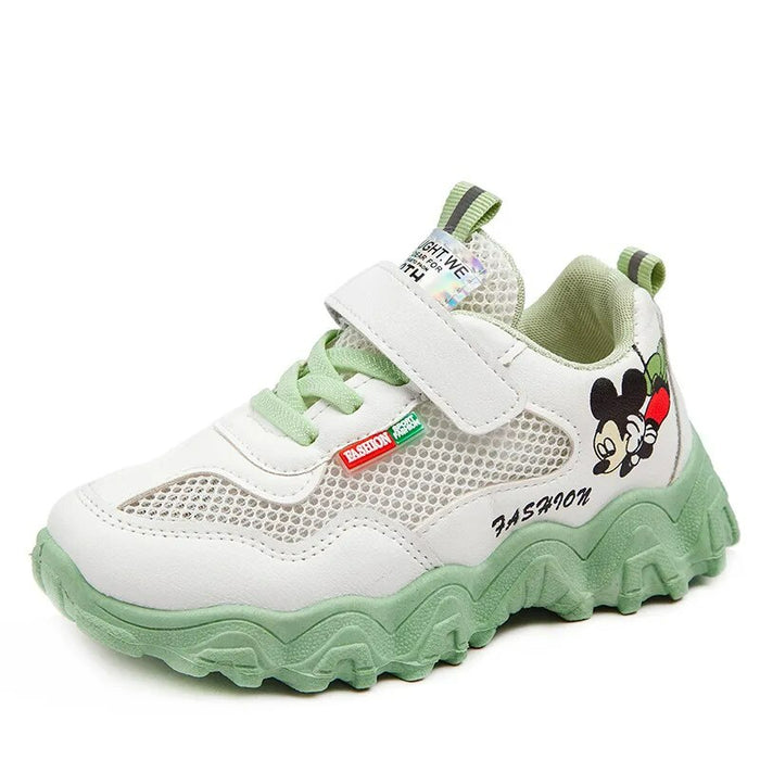 Mickey Printed Breathable Net Sneakers