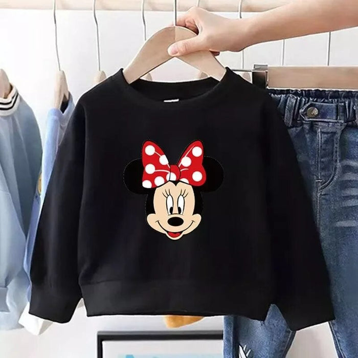 Minnie Mouse Print Long Sleeve Sweatshirt For Toddlers