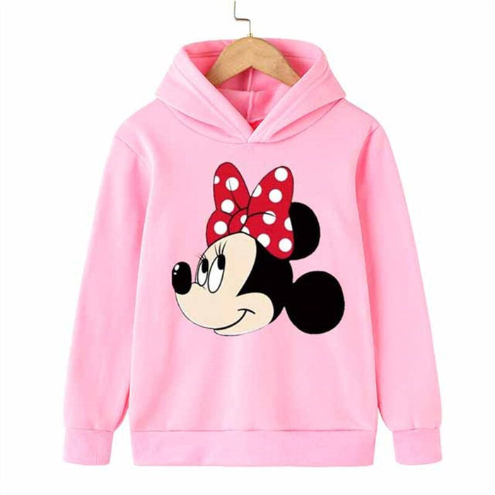 Minnie Mouse Printed Casual Hoodie