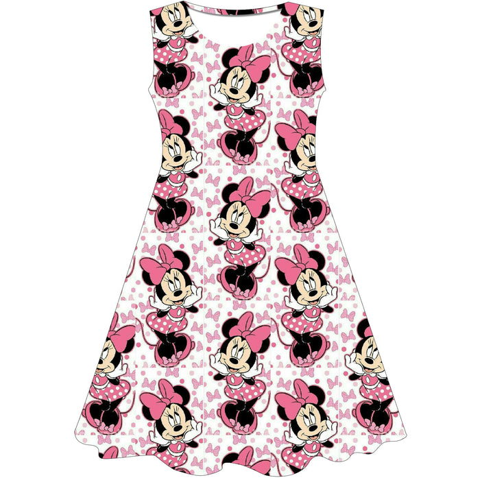 Minnie Mouse Printed Elegant Dress