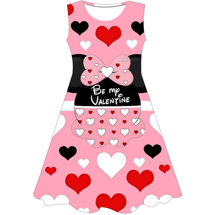 Minnie Mouse Printed Sleeveless Dress