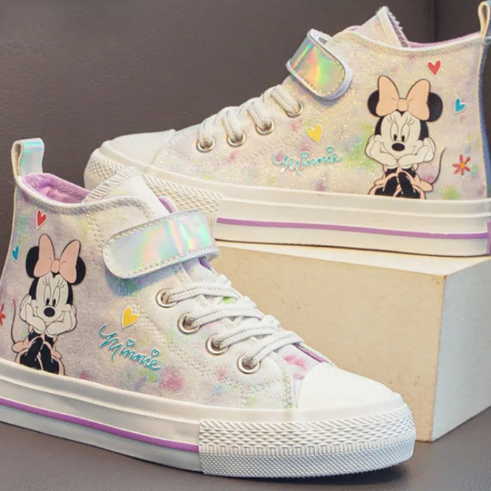 Minnie Printed Casual High Top Shoes