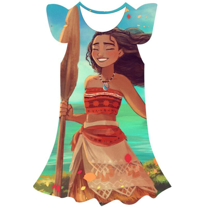 Moana Princess Casual Summer Dress