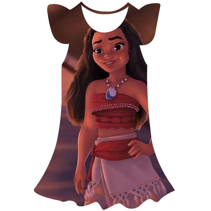 Moana Princess Casual Summer Dress