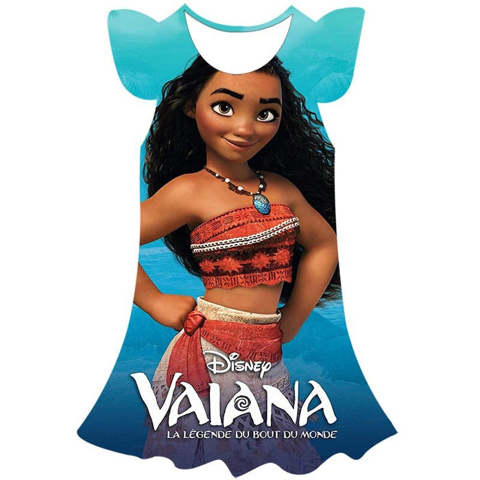 Moana Princess Casual Summer Dress