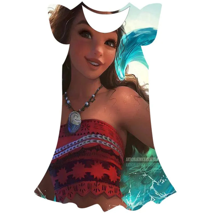 Moana Princess Casual Summer Dress