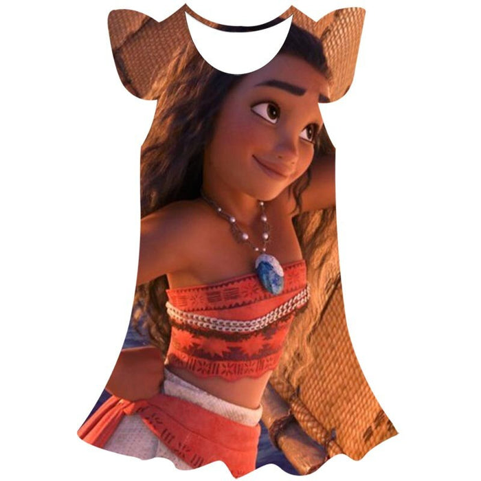 Moana Princess Casual Summer Dress