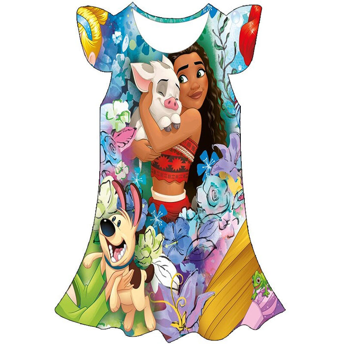 Moana Princess Casual Summer Dress