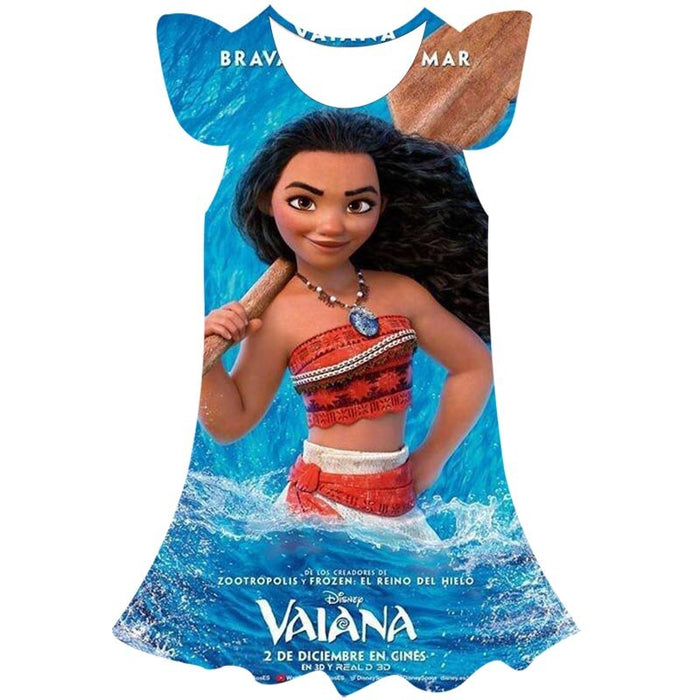 Moana Princess Casual Summer Dress