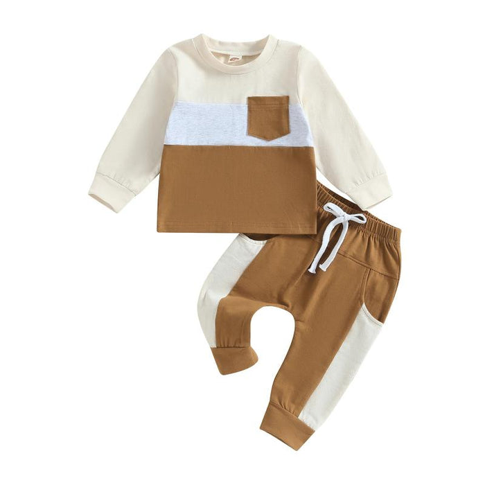 Modern Two Tone Toddler Tracksuits