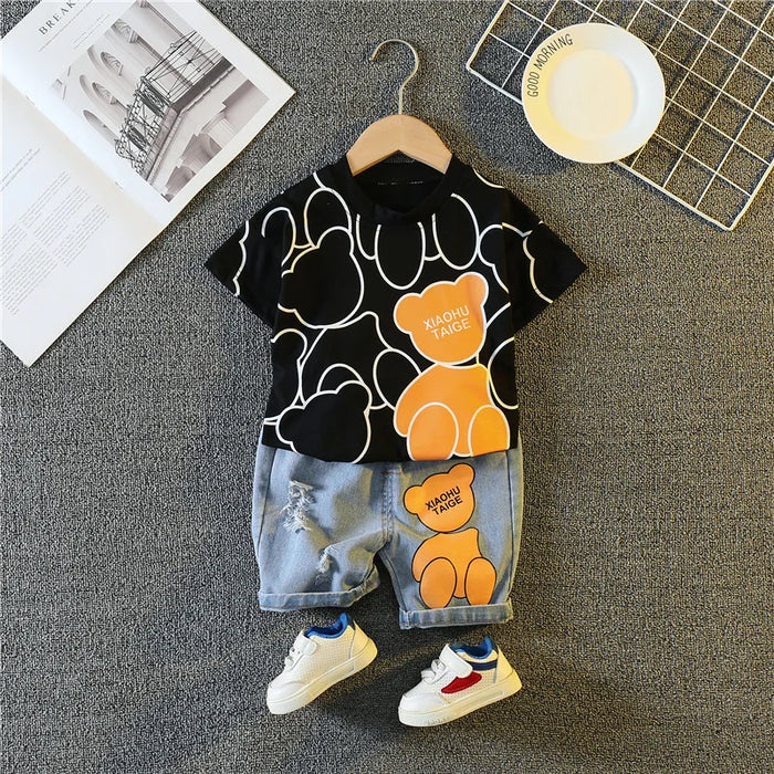 Teddy Bear Paws Toddler Outfit Set