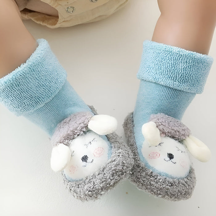 Plush Animal Sock Booties For Toddlers